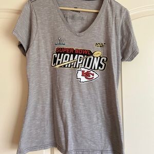 Chiefs v neck Super Bowl champs shirt